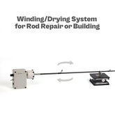 Rod building kit components for fishing rods